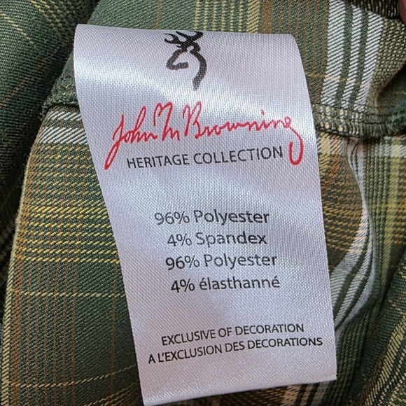John M Browning Flannel Shirt Mens XL Plaid Gorpcore Hiking Camping Hiker Heavy - Picture 11 of 16